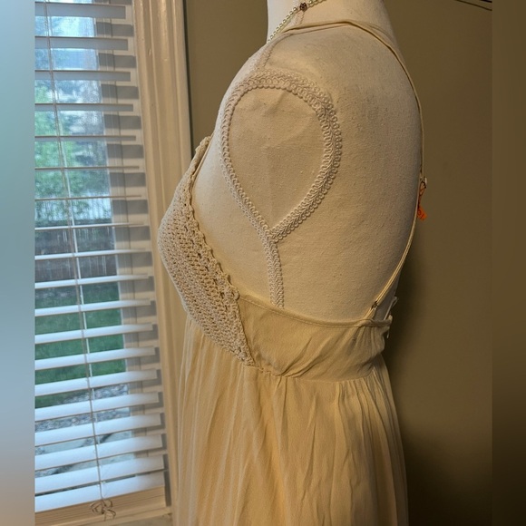 [S]Lulus Hippie Hippie Chic Cream Maxi Dress - Picture 7 of 10